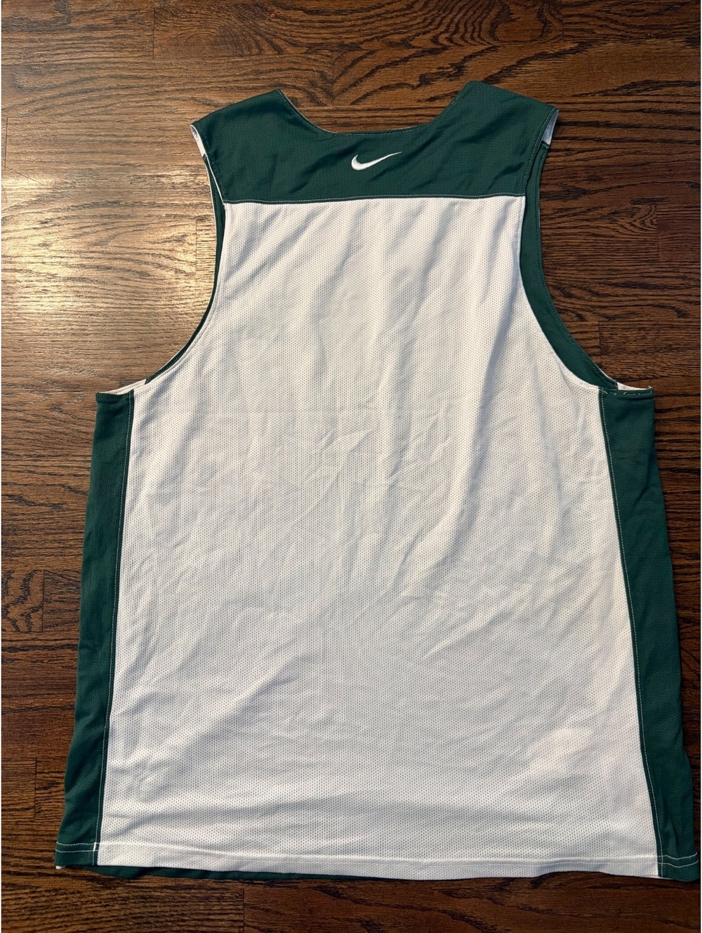 Nike Dri-FIT Reversible Mesh Basketball Jersey Tank Size L Green White
